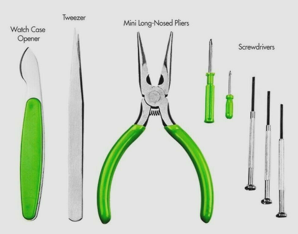 Radio Shack 8 piece Watch Tool Kit with Carrying Case 6400191 - Fresh Stock Dated February 2026