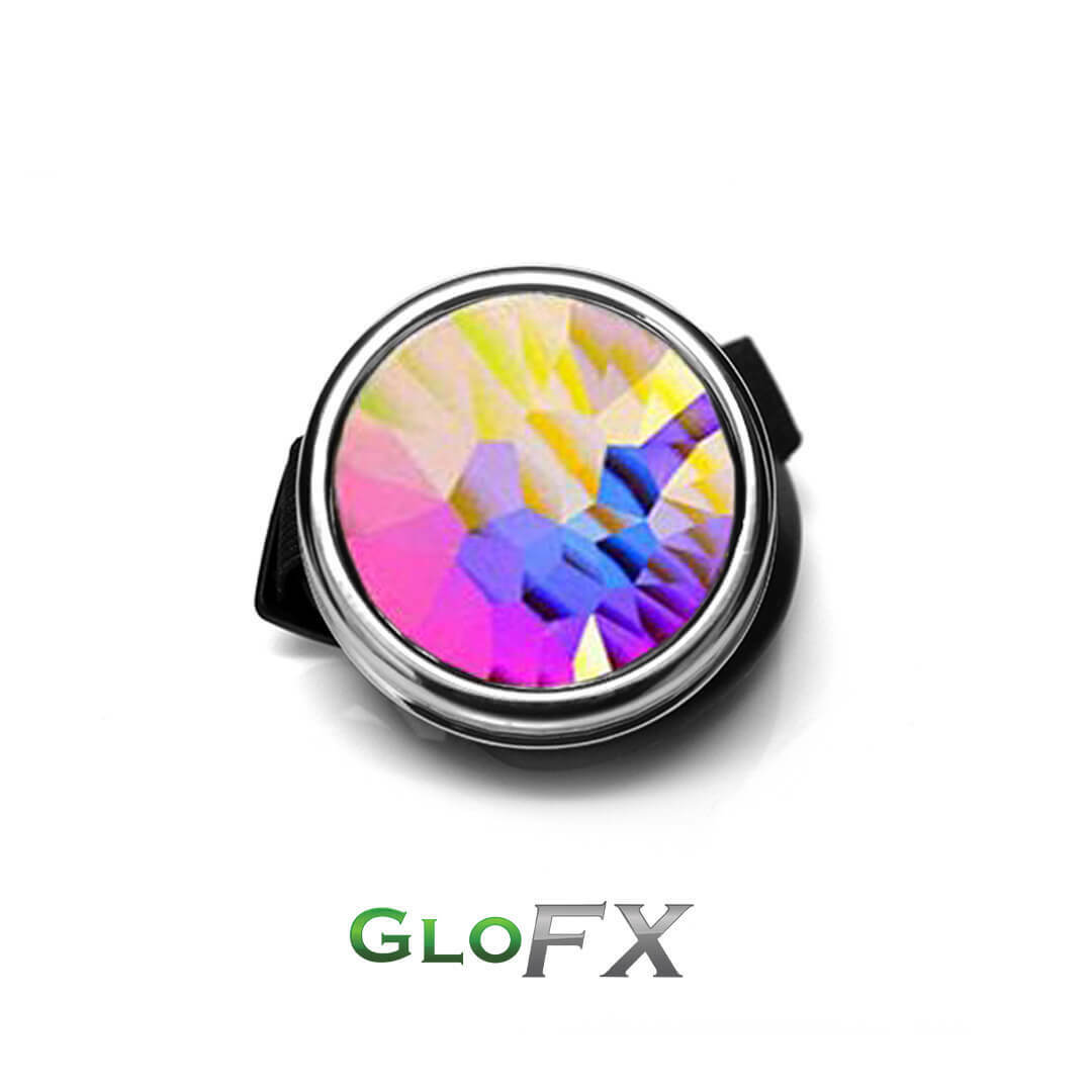 GloFX Chrome Cyclops Kaleidoscope Goggle Opticals Rave Gear Disco Night Show - Fresh Stock Dated February 2026