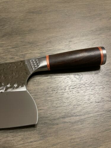 Serbian Handmade Forged Butcher Chef Knife Chopping Cleaver Kitchen Knife - Fresh Stock Dated December 2025