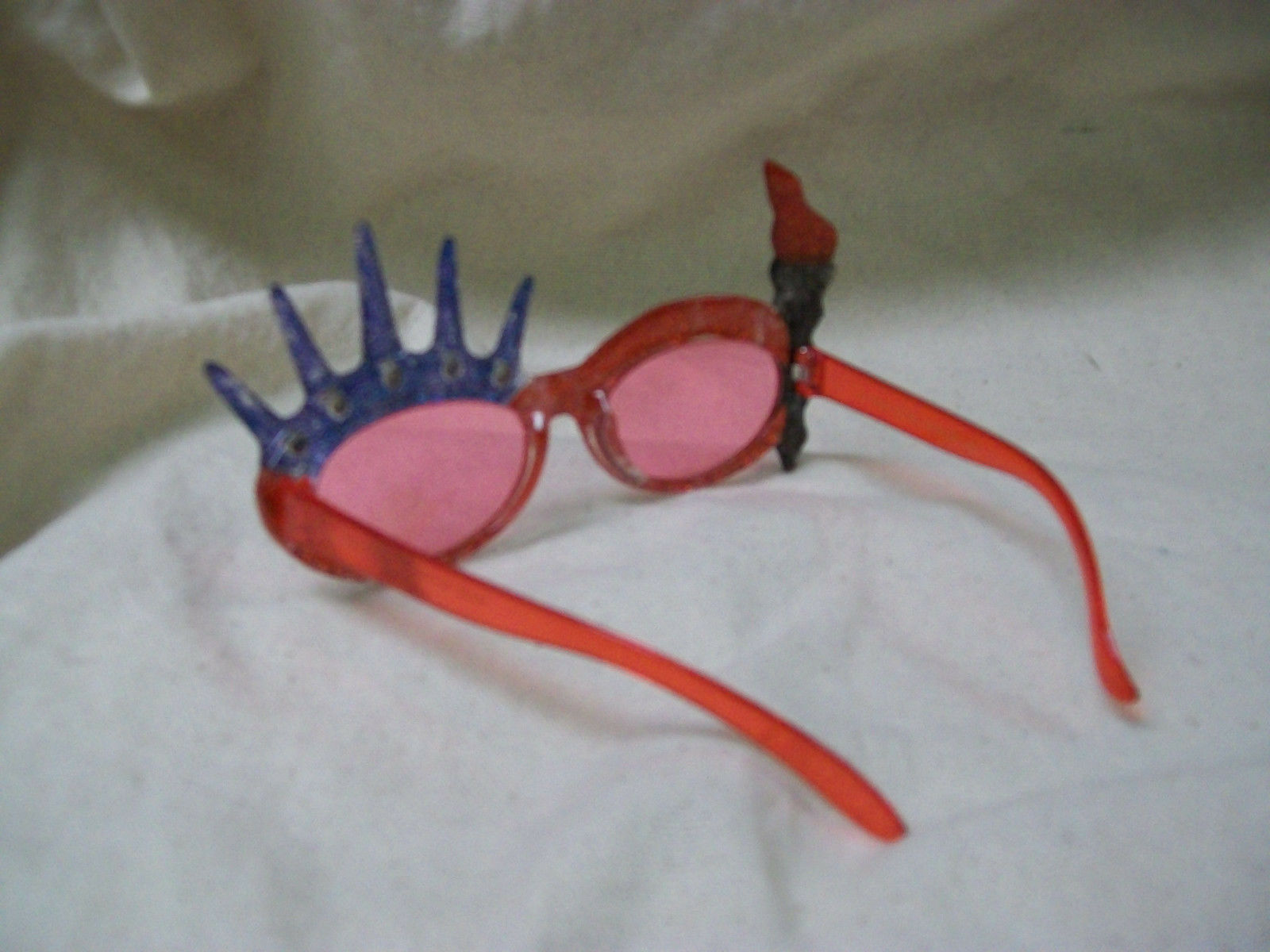 Glitter Patriotic Statue Liberty Sunglasses USA Fun 4th July Costume Glasses BBQ - Fresh Stock Dated February 2026