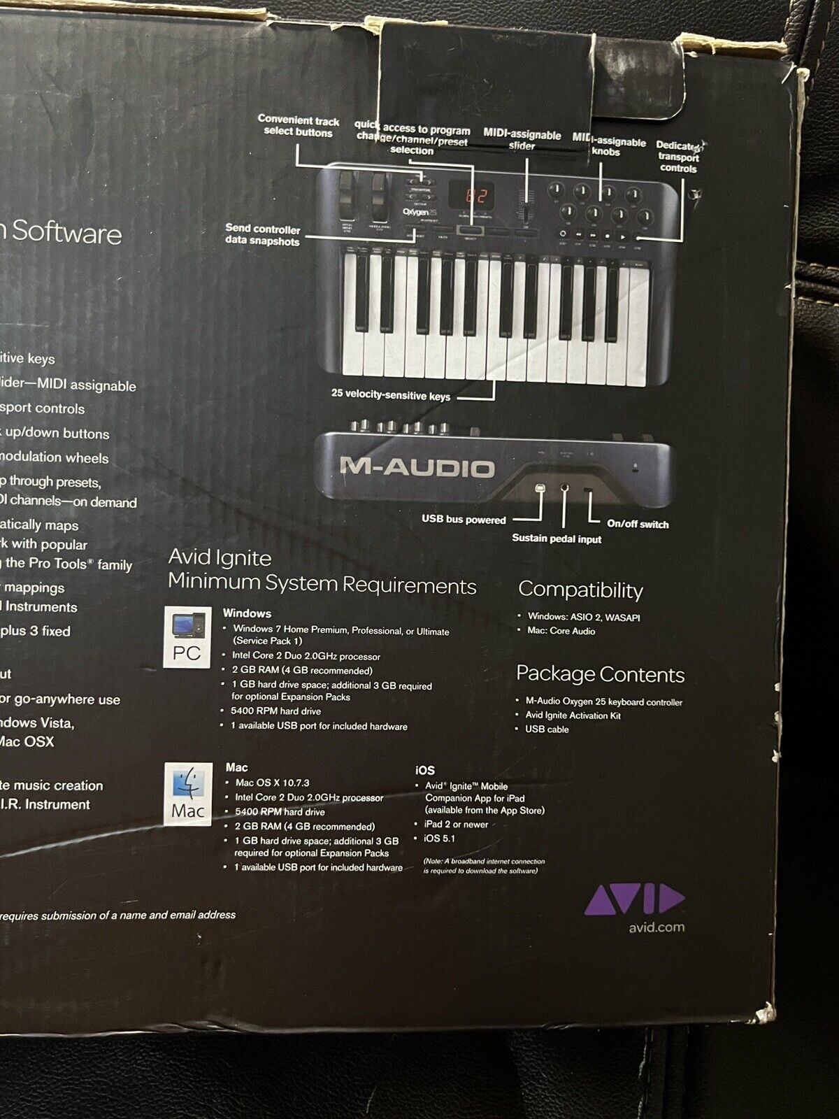 M-Audio Oxygen 25 USB MIDI Keyboard Controller 3RD GENERATION - Fresh Stock Dated February 2026