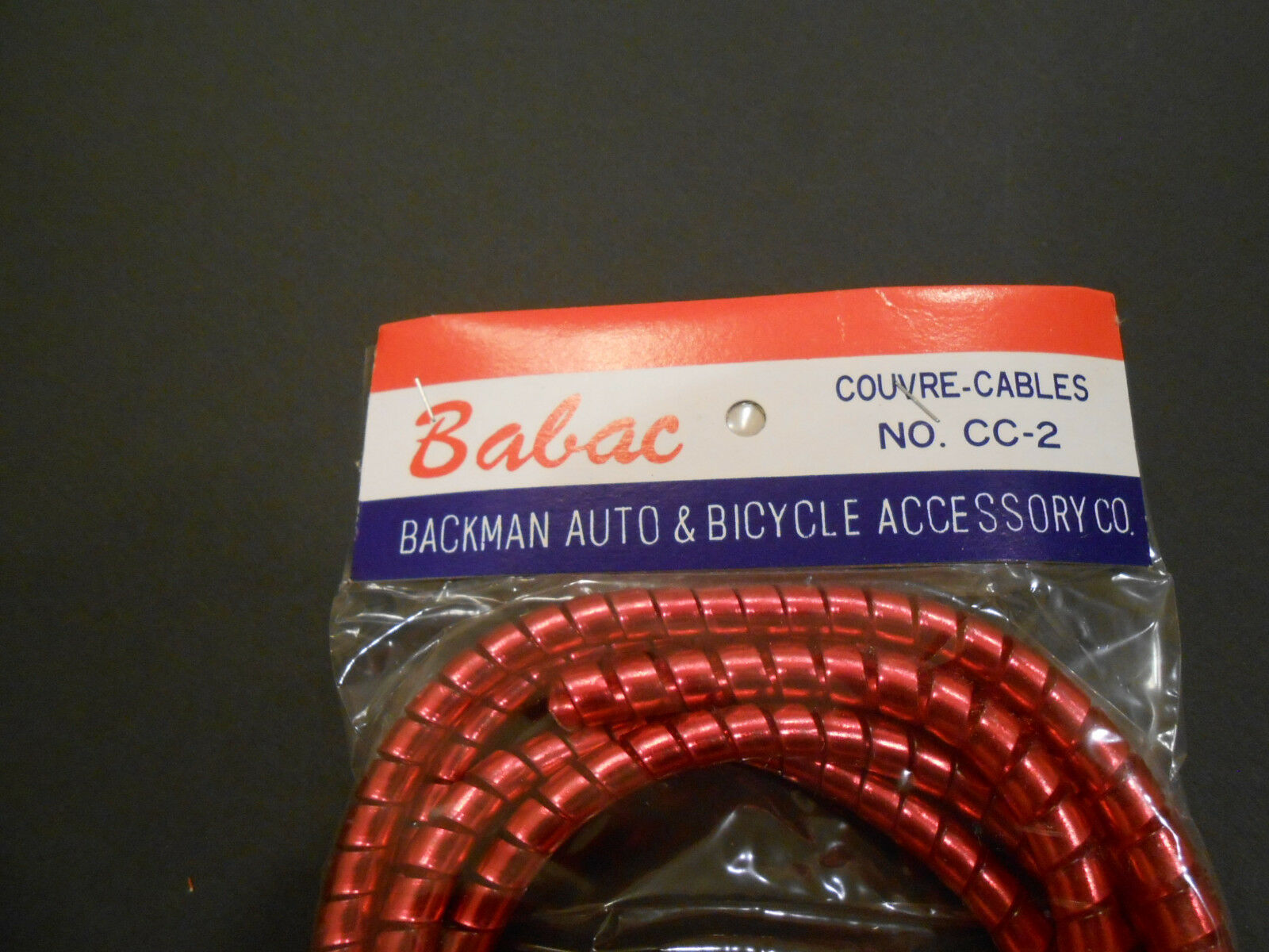 NOS Vintage Red Brake Cable Coil Wrap Vintage Bicycle Muscle Bike ME1 - Fresh Stock Dated December 2025