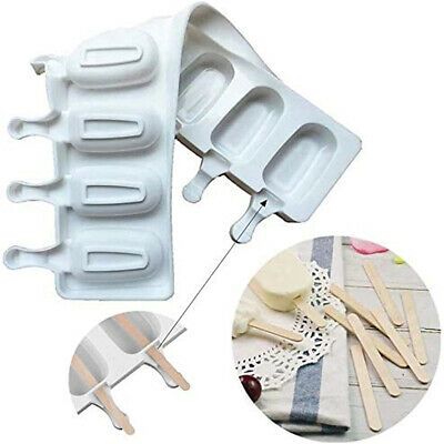 7 Holes Silicone Ice Cream Molds Lolly Chocolate  Homemade Maker Oval Mould DIY. - Fresh Stock Dated December 2025