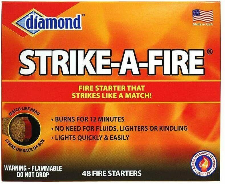 Diamond Strike-A-Fire 48 Count FIRESTARTERS - Fresh Stock Dated December 2025