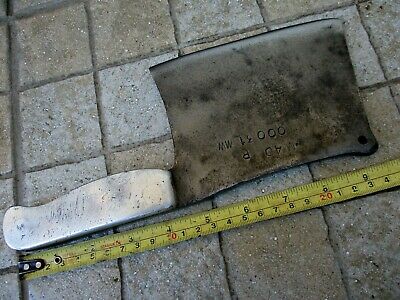 Vintage Handmade Signature Old Meat Cleaver Butcher Carbon Steel Knife Chopper - Fresh Stock Dated December 2025