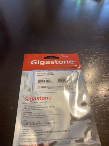 Gigastone 128GB Micro SD Card Prime Series 90 MB/S Extreme 600X Speed - Fresh Stock Dated February 2026