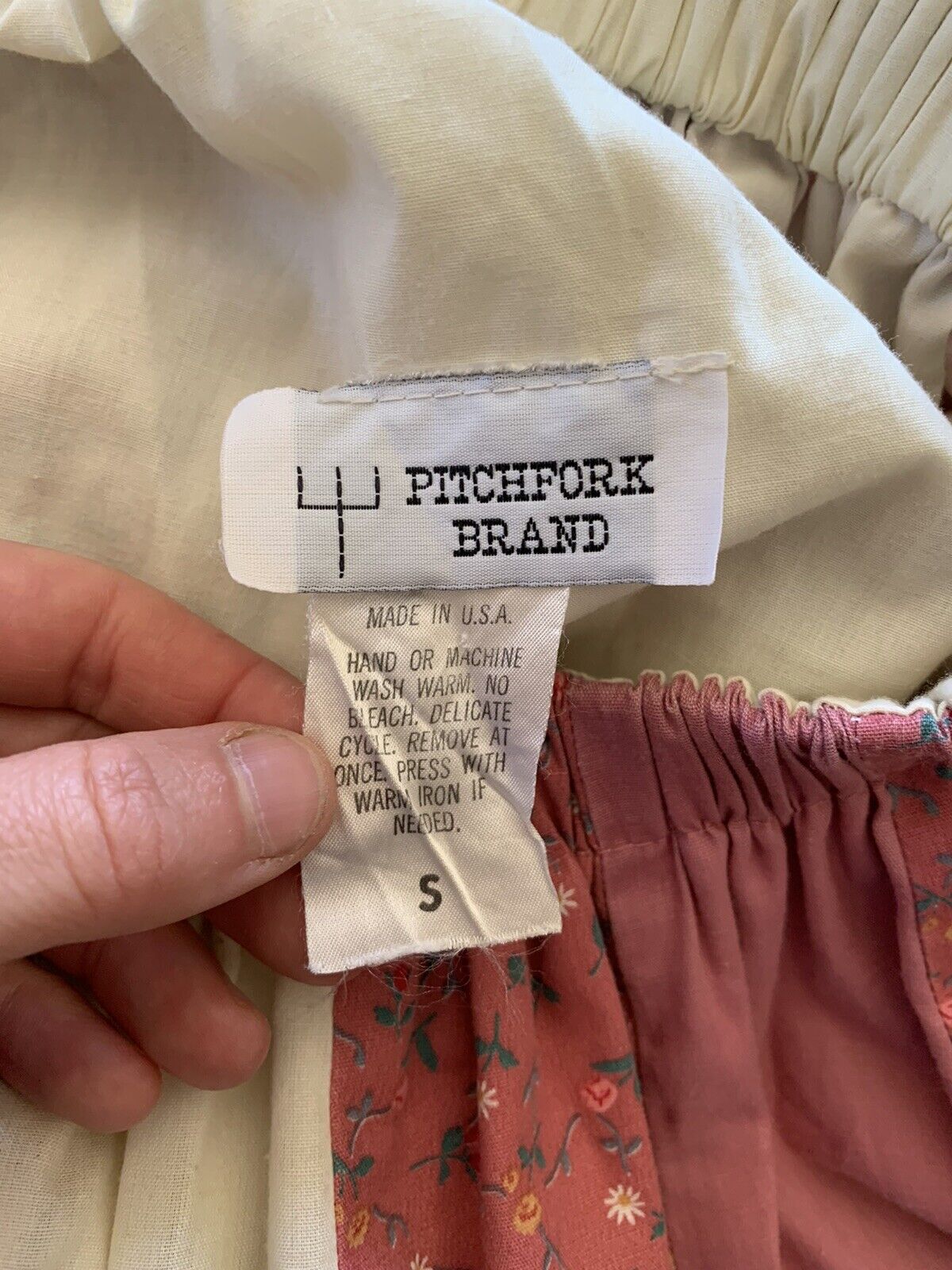 Vintage Prairie Cottage core Floral Skirt Pitchfork Brand￼￼ Women’s Small - Fresh Stock Dated March 2026