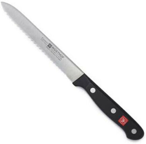 Wusthof Gourmet 5-Inch Serrated Utility Knife W-4107 - Fresh Stock Dated December 2025