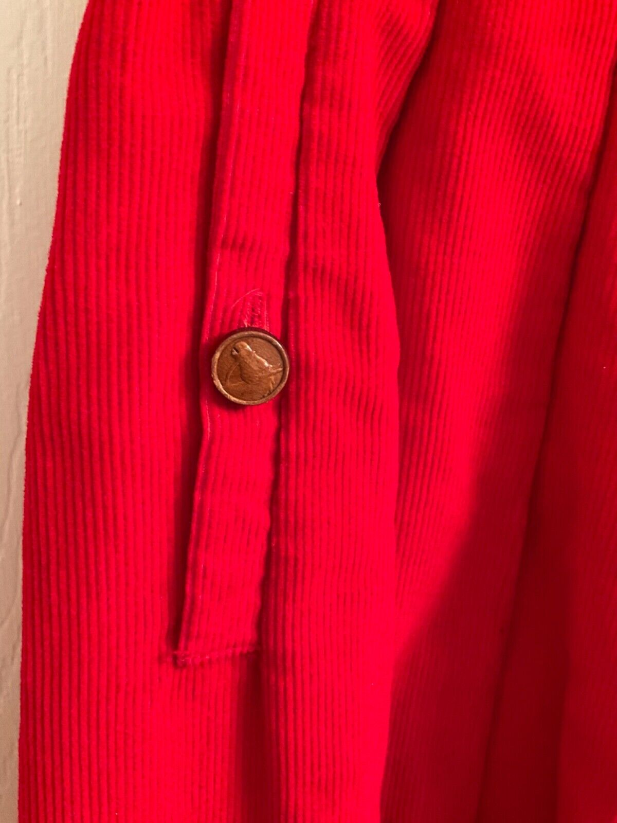 Vintage The Villager Corduroy Skirt Red Sz 6 Pleated pockets - Fresh Stock Dated March 2026