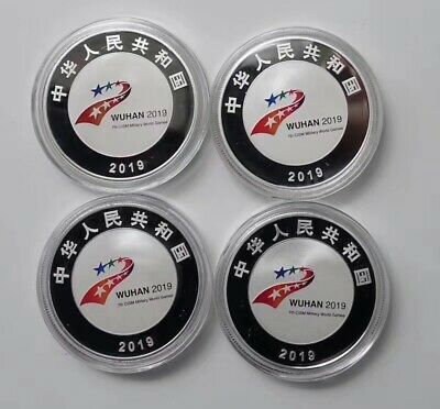 China 2019 One Set (4 Pcs of 15g Silver Coins) - 7th CISM World Games - Fresh Stock Dated December 2025