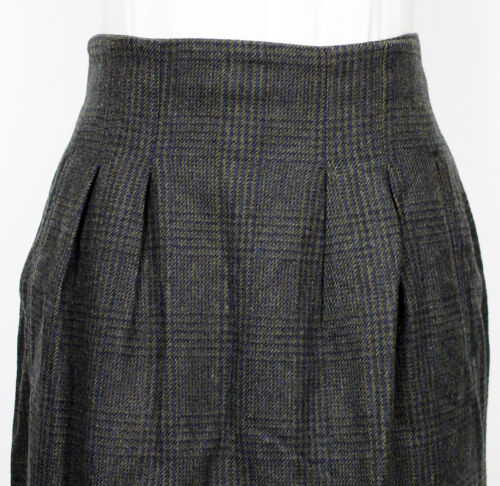 80s Vintage Woolrich Green Wool Tweed Long Pencil Straight Skirt High Waist 6 - Fresh Stock Dated February 2026