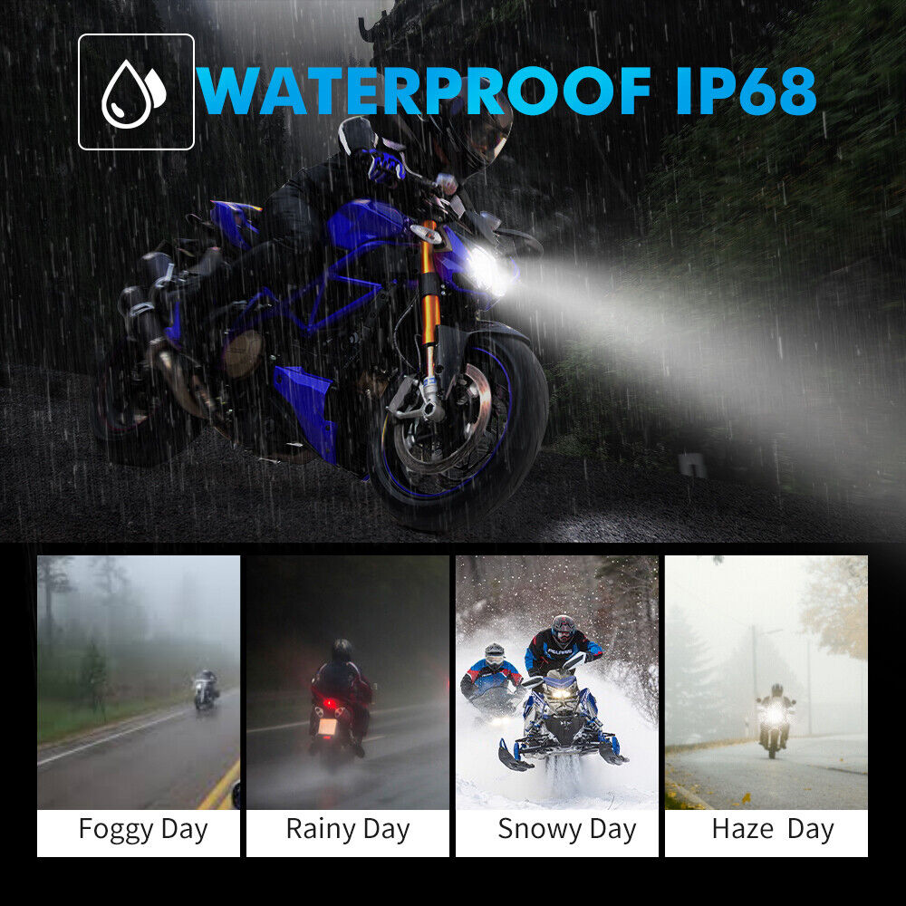 H4 9003 LED Headlight Bulb For Yamaha V Star 650 XVS650 XVS650A XVS650AT 04-10 - Fresh Stock Dated February 2026