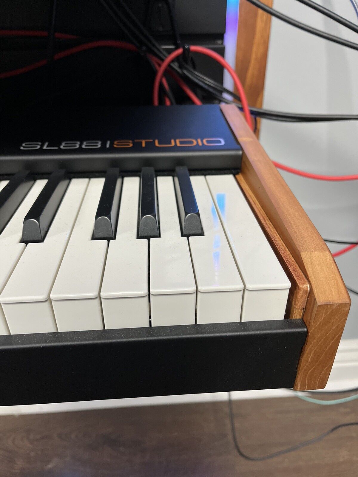 Studiologic SL88 Studio - SL88 Grand - SL73 Left & Right Cherry Wood End Caps - Fresh Stock Dated February 2026