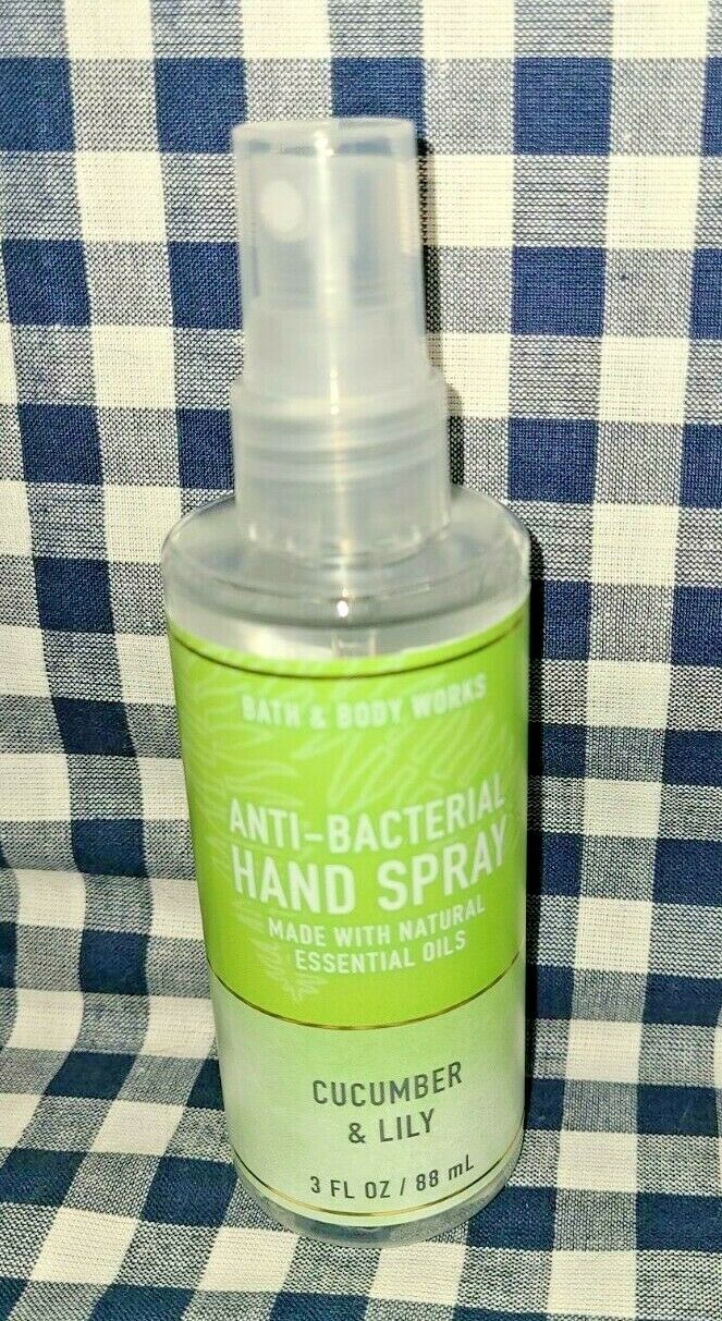 2-Pack Cucumber & Lily NEW Anti-Bacterial Spray Sanitizer 3 oz Bath & Body Works - Fresh Stock Dated December 2025