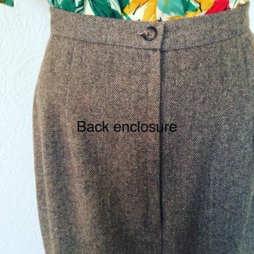 Vintage Ira Joyce Herringbone Pencil Skirt 1970s - Fresh Stock Dated February 2026