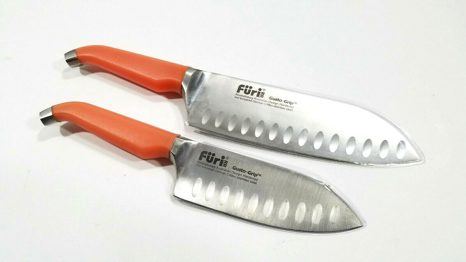 Rachael Ray Furi Gusto Grip Santoku 2 Piece Knife Set Bamboo Case NEW VGC - Fresh Stock Dated December 2025