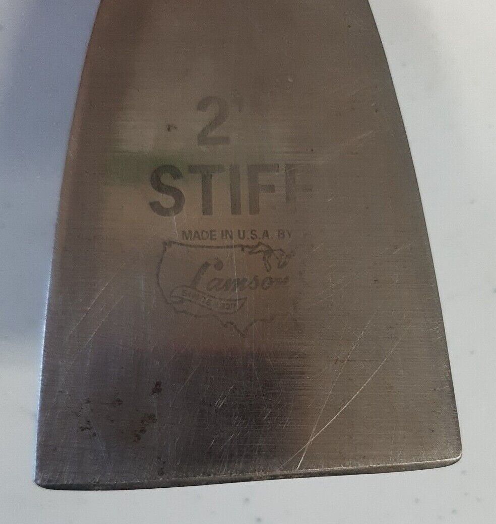 Lamson 800-2 2” Stiff Wood Handle Putty Knife Scraper USA Made - Fresh Stock Dated February 2026