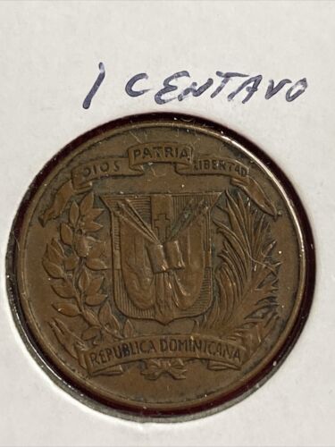1947~~ Dominican Republic 1 Centavo Coin, Circulated - Fresh Stock Dated February 2026