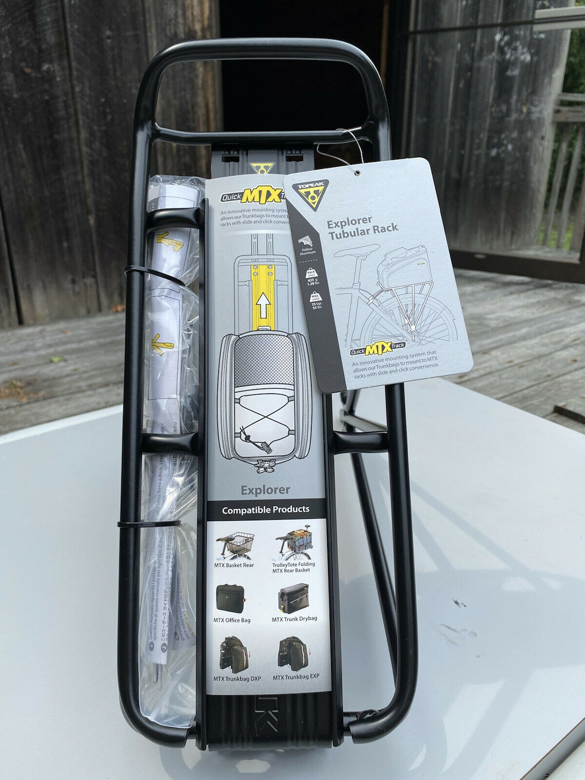 Vintage Topeak Explorer Tubular Bicycle Rear Rack for 26,700 Tire - Fresh Stock Dated December 2025