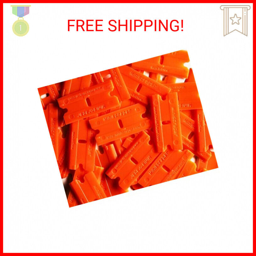 Plastic Razor Scraper Blades Double Edged (1 Pack) - Fresh Stock Dated February 2026