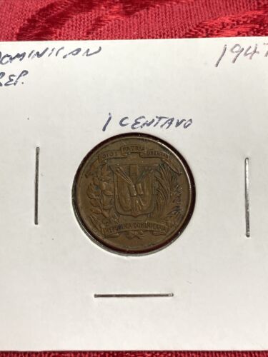 1947~~ Dominican Republic 1 Centavo Coin, Circulated - Fresh Stock Dated February 2026