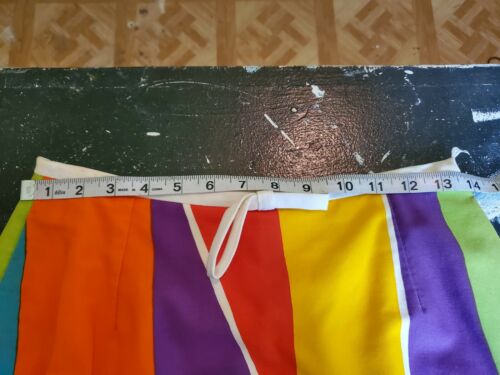 VTG 60s DAVID SMITH MASSACHUSETTS SKIRT SKORT COLORFUL MOD RETRO HIP GOGO SZ 12 - Fresh Stock Dated December 2025