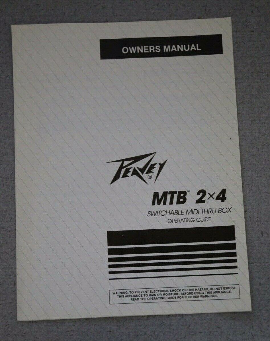 Vintage Peavey MDB 2X4 MIDI Distribution Box with AC Power Supply and manual - Fresh Stock Dated February 2026