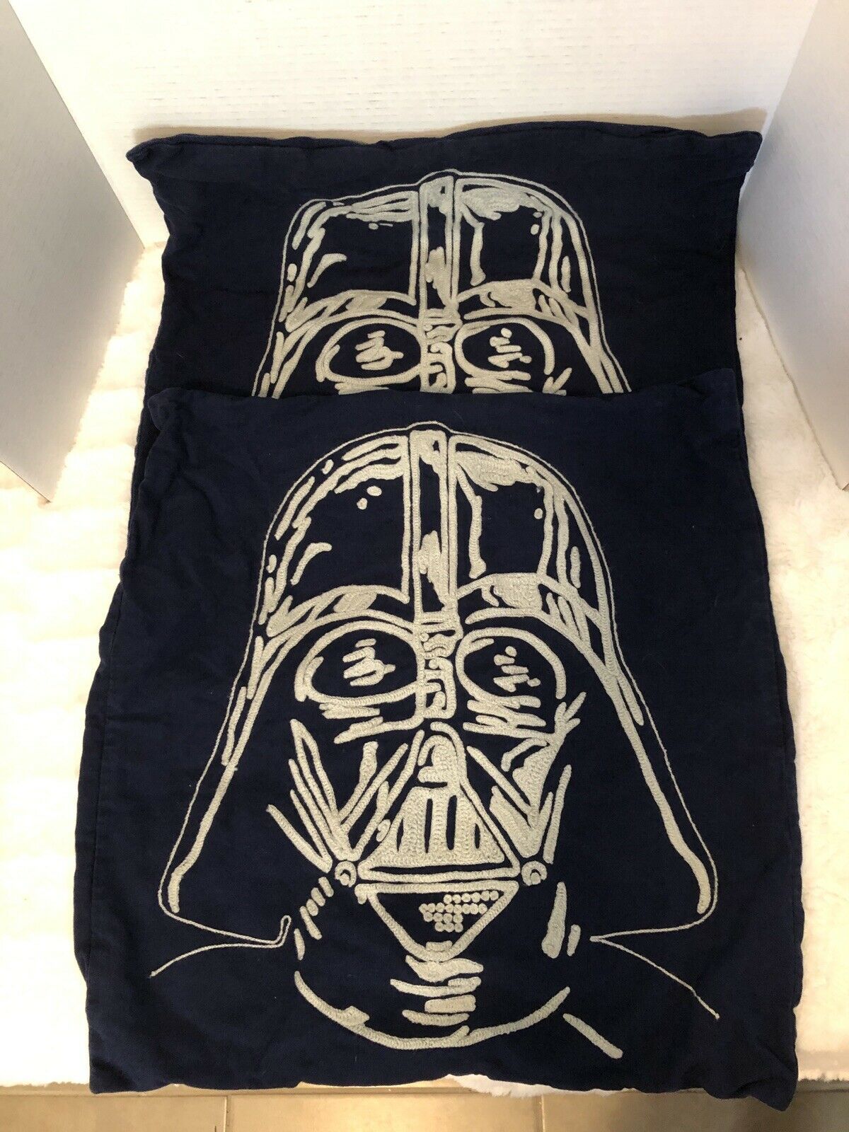 3 Pottery Barn Kids Star Wars Pillow Cover Only Darth Vader & May The Force Be… - Fresh Stock Dated December 2025