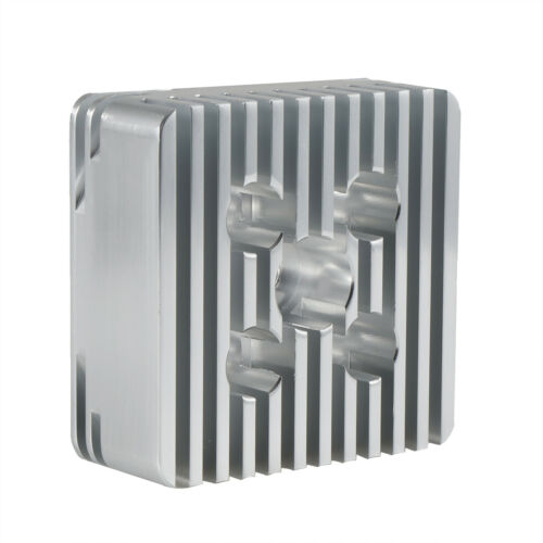 Silver Aluminum CNC Square Cylinder Head 66cc / 80cc Gas Motorized Bicycle - Fresh Stock Dated February 2026