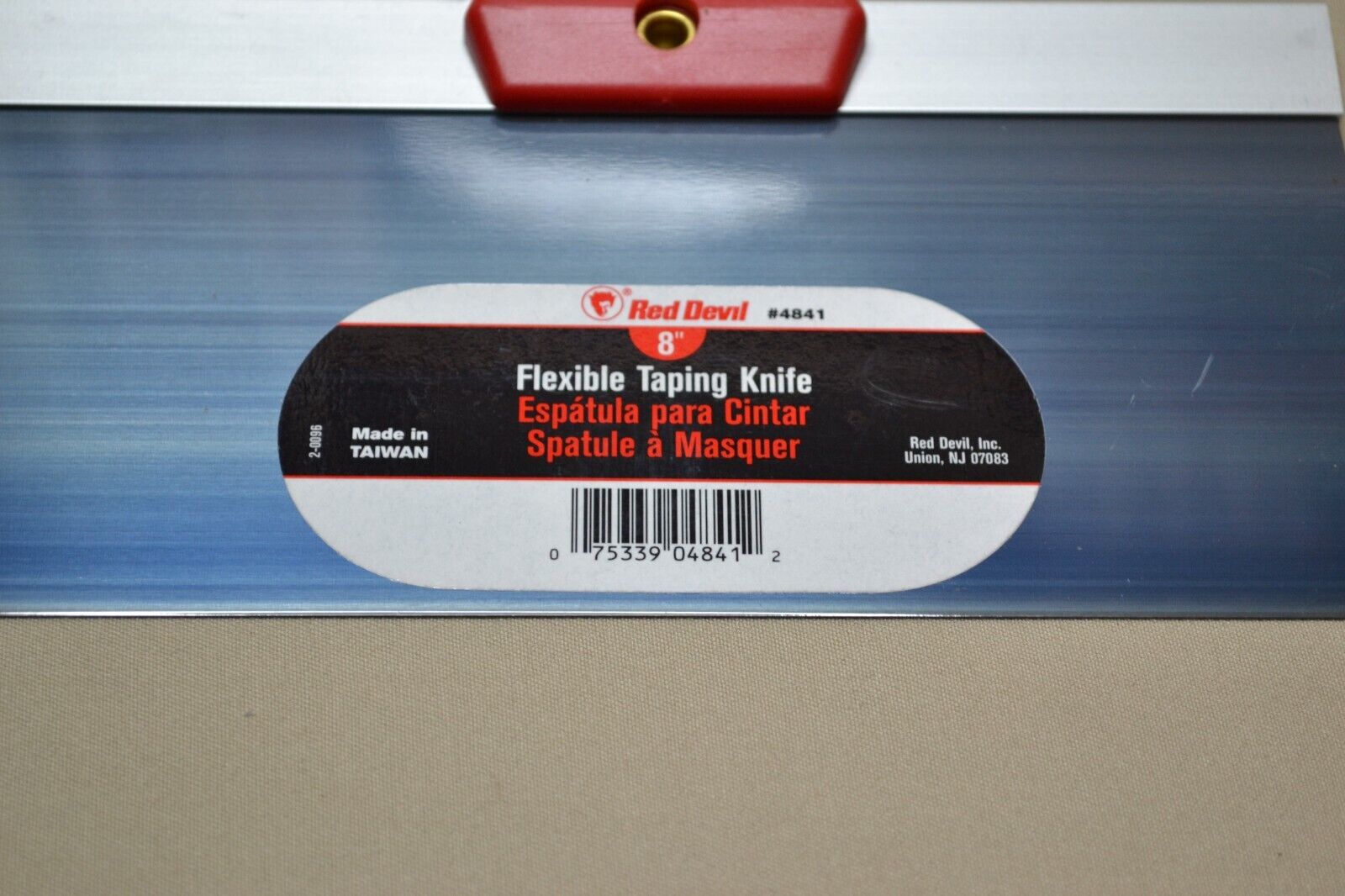 New Red Devil 8-Inch Flexible Taping Knife, # 4841 - Fresh Stock Dated February 2026