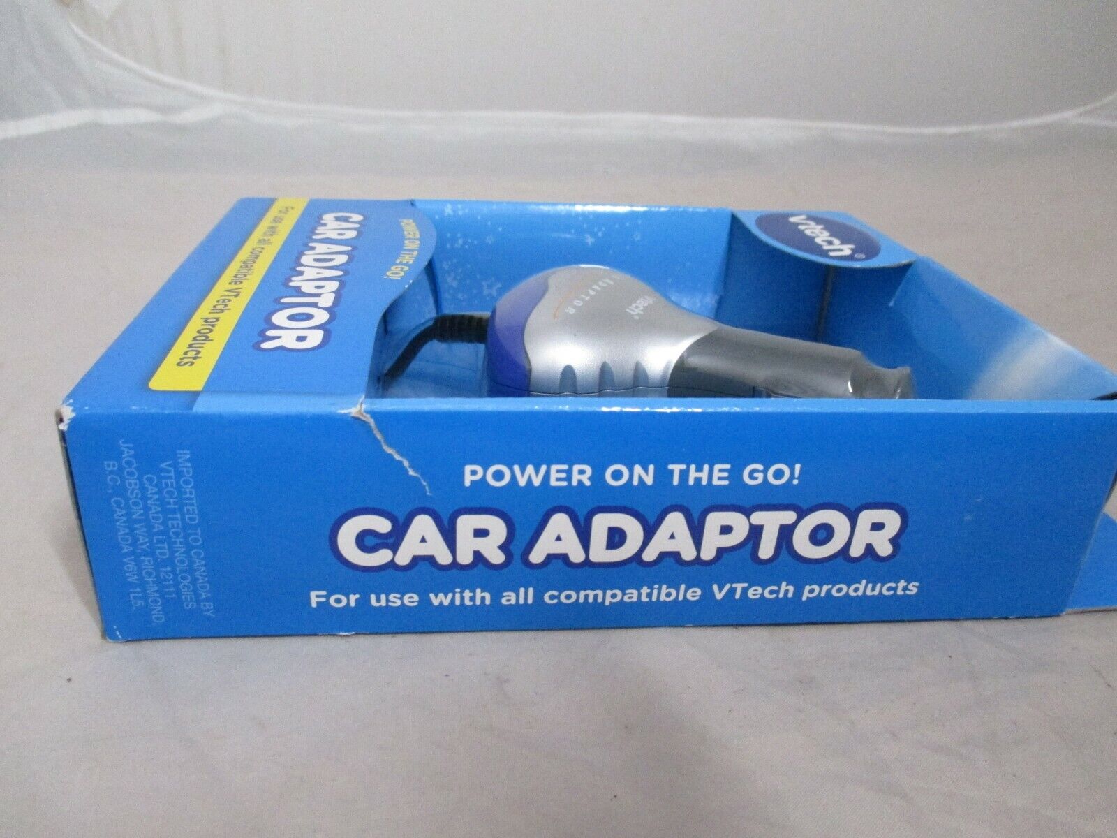 VTech Car Adaptor | Use with all compatible VTech Products model: 80-091310 - Fresh Stock Dated December 2025