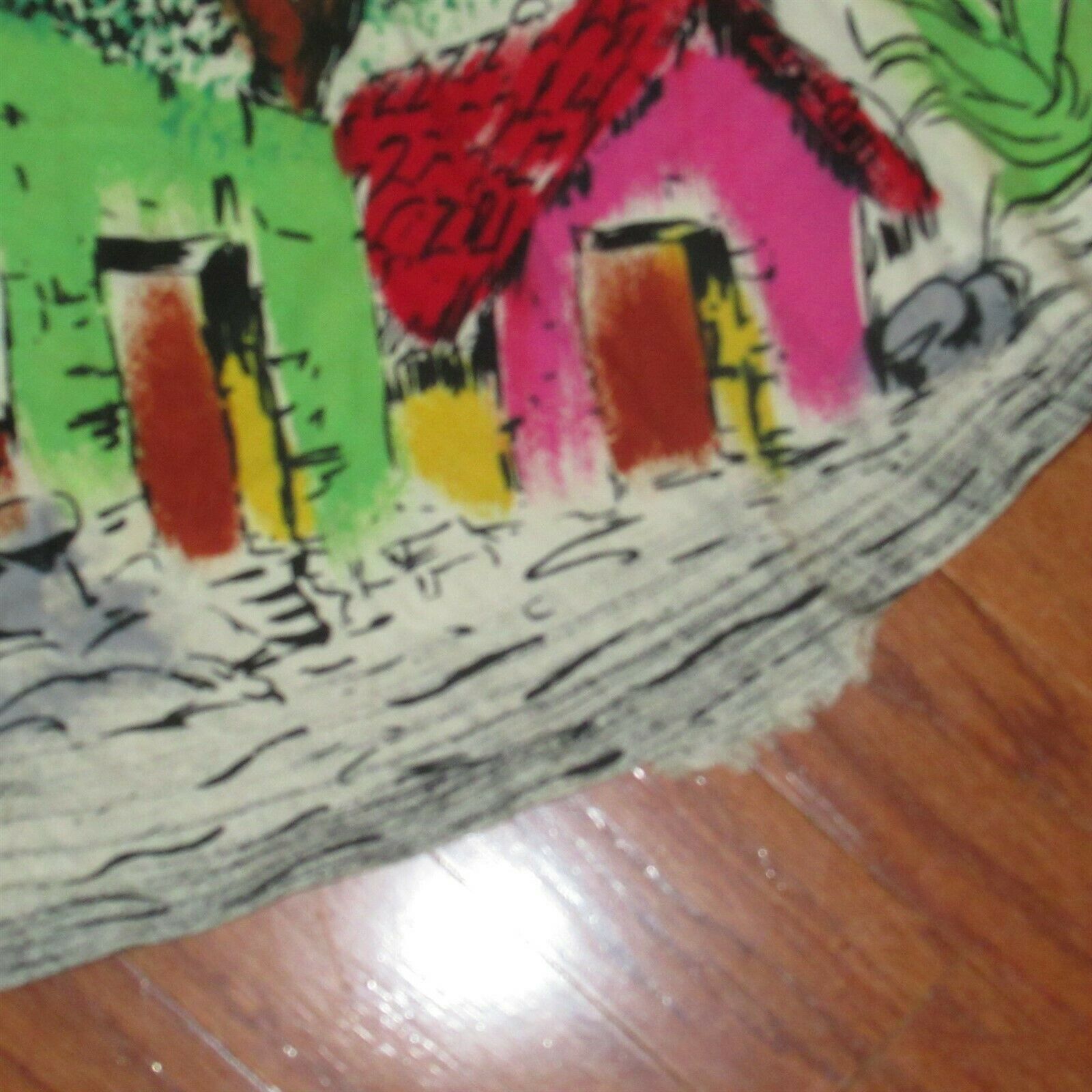 VINTAGE 50's LAVABLE TEL-ART CIRCLE WRAP SKIRT HAND PAINTED M COTTON MEXICO - Fresh Stock Dated February 2026