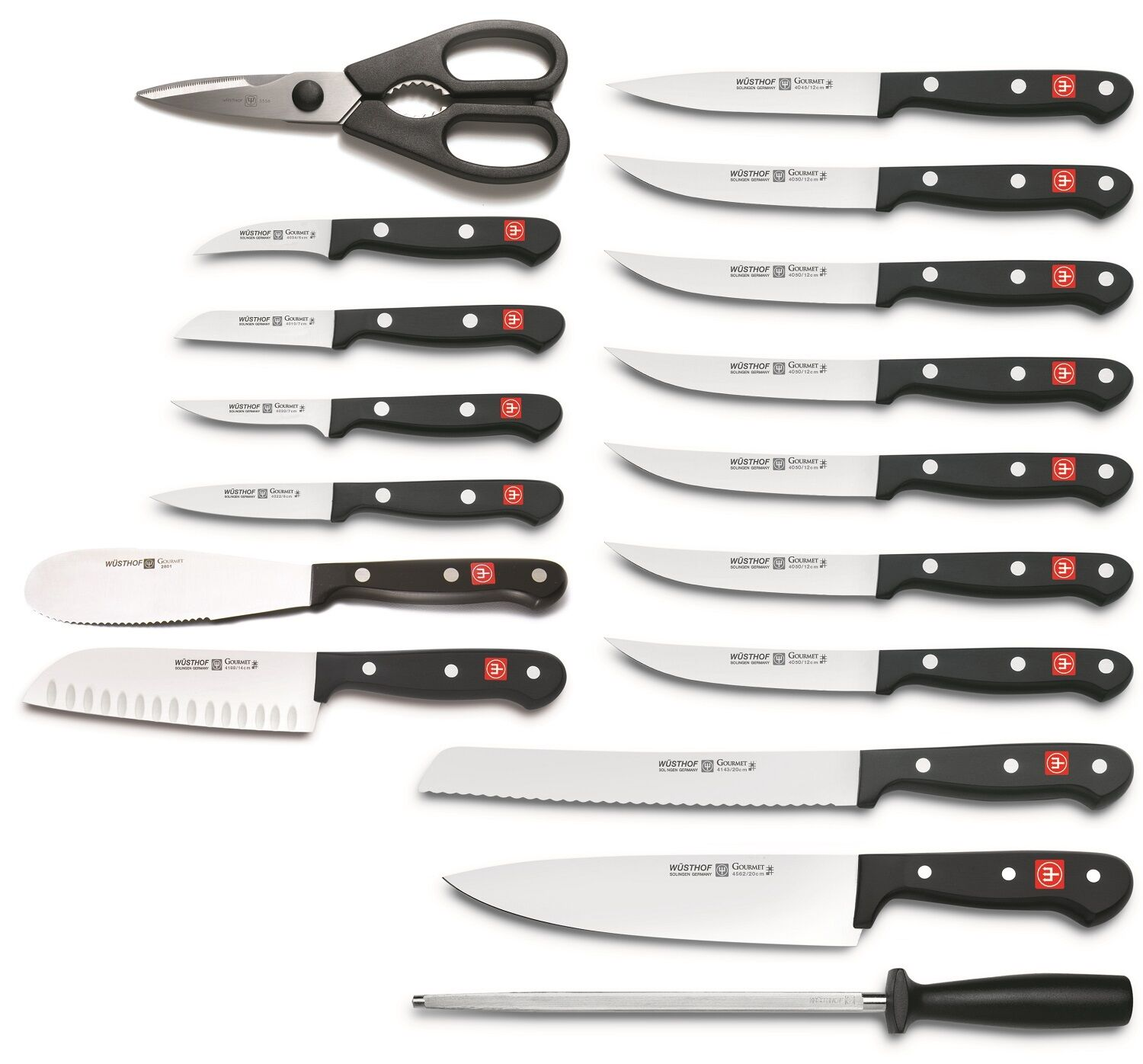 Wusthof Gourmet 18 Piece Promo Block Knife Set Acacia Wood 1095071804 New - Fresh Stock Dated December 2025