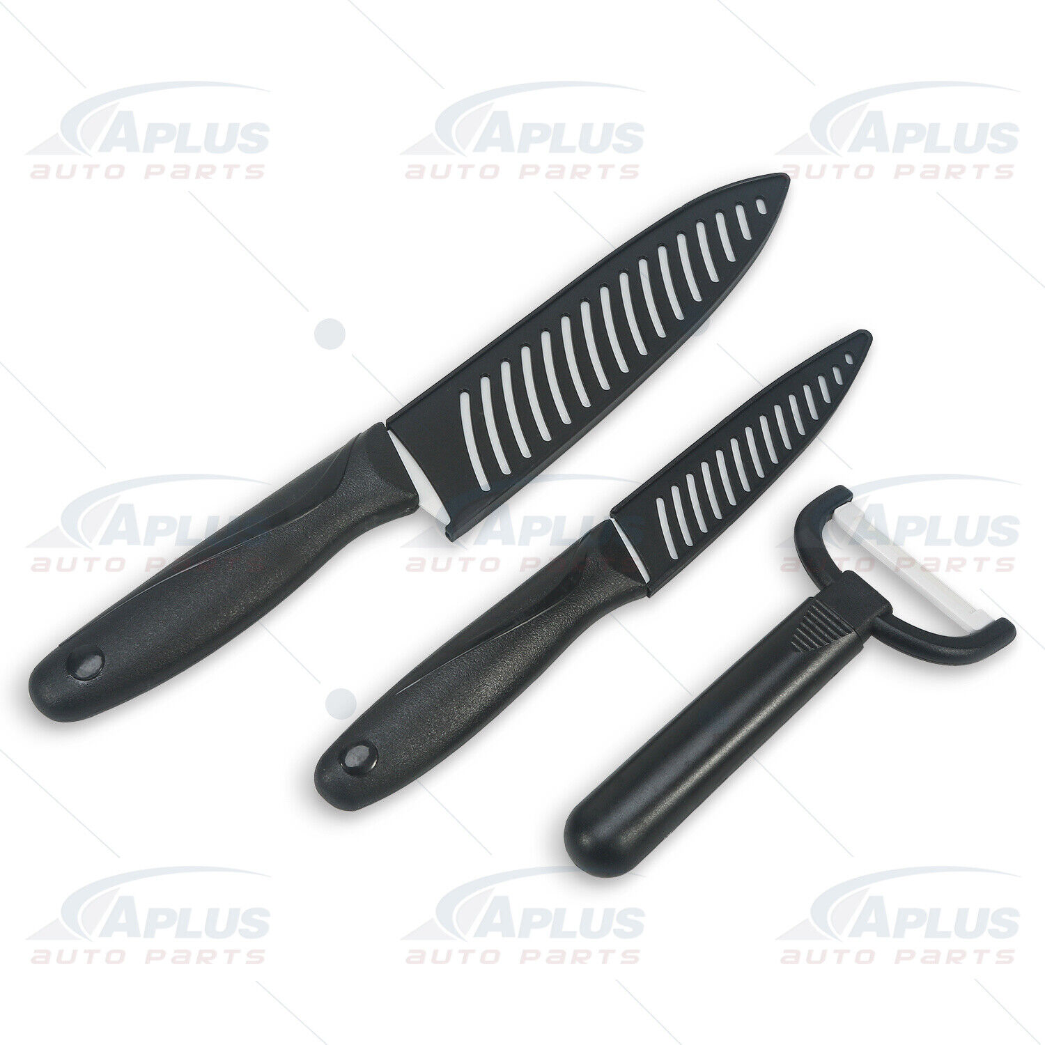 Set Ceramic Knife Kitchen Knife Non-Stick Peeler Knife Meat Fruit Vegetable - Fresh Stock Dated February 2026