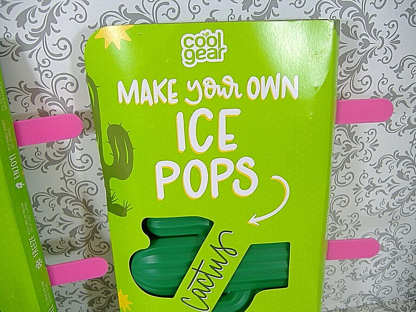 Cool Gear Make Your Own Ice Pops-Cactus Design (Set Of 2)  Party New - Fresh Stock Dated February 2026