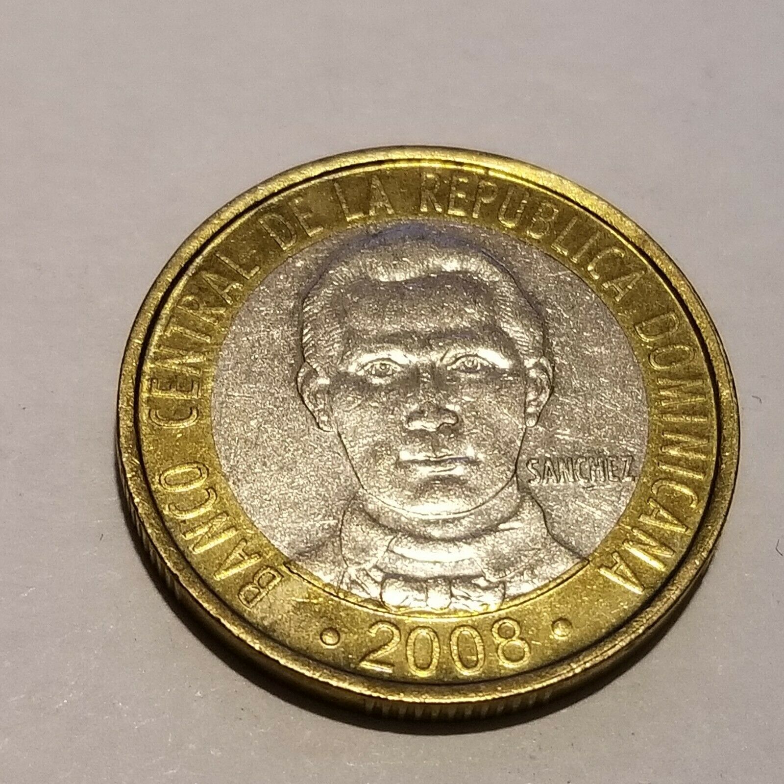 2008 Dominican Republic 5 Pesos - Francisco del Rosario Sánchez - Fresh Stock Dated December 2025