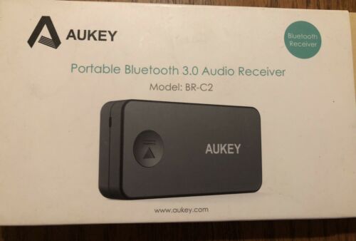 AUKEY Bluetooth 5 Receiver, Portable Wireless Audio Receiver BR-C2 - Fresh Stock Dated February 2026