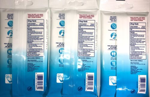 Purell Hand Sanitizing Wipes-Clean Scent-3ea  20 Count Travel Packs-FREE SHIP - Fresh Stock Dated February 2026