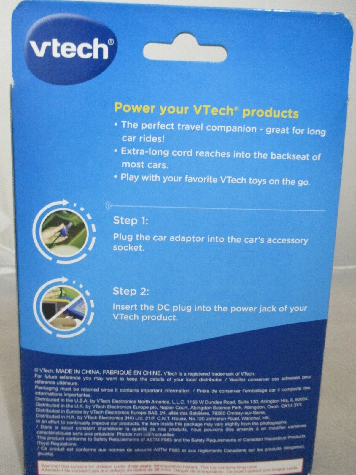 VTech Car Adaptor | Use with all compatible VTech Products model: 80-091310 - Fresh Stock Dated December 2025