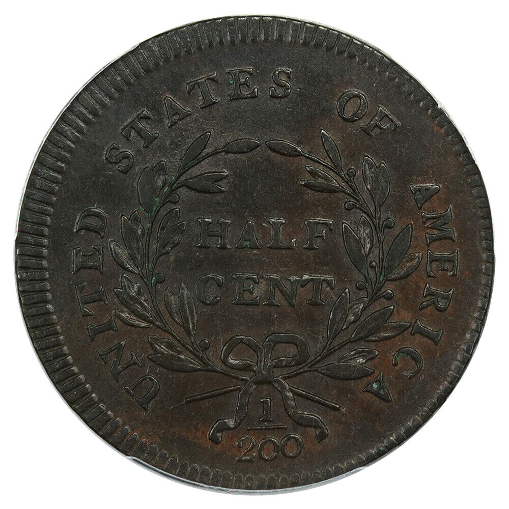 1795 1/2c PCGS XF45 (No Pole, PE) Scarce Type Coin - Scarce Type Coin - Fresh Stock Dated February 2026