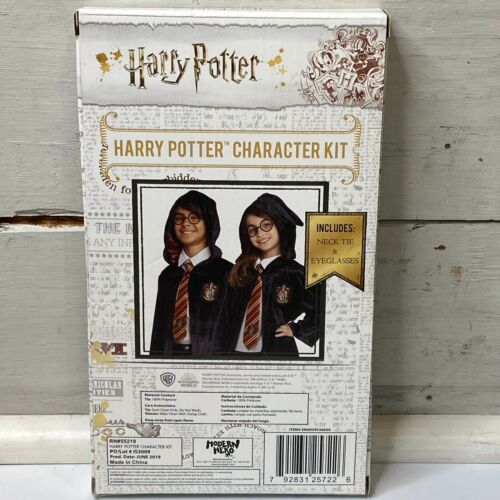 Harry Potter Character Costume Accessories Kit with Necktie & Eyeglasses New - Fresh Stock Dated December 2025