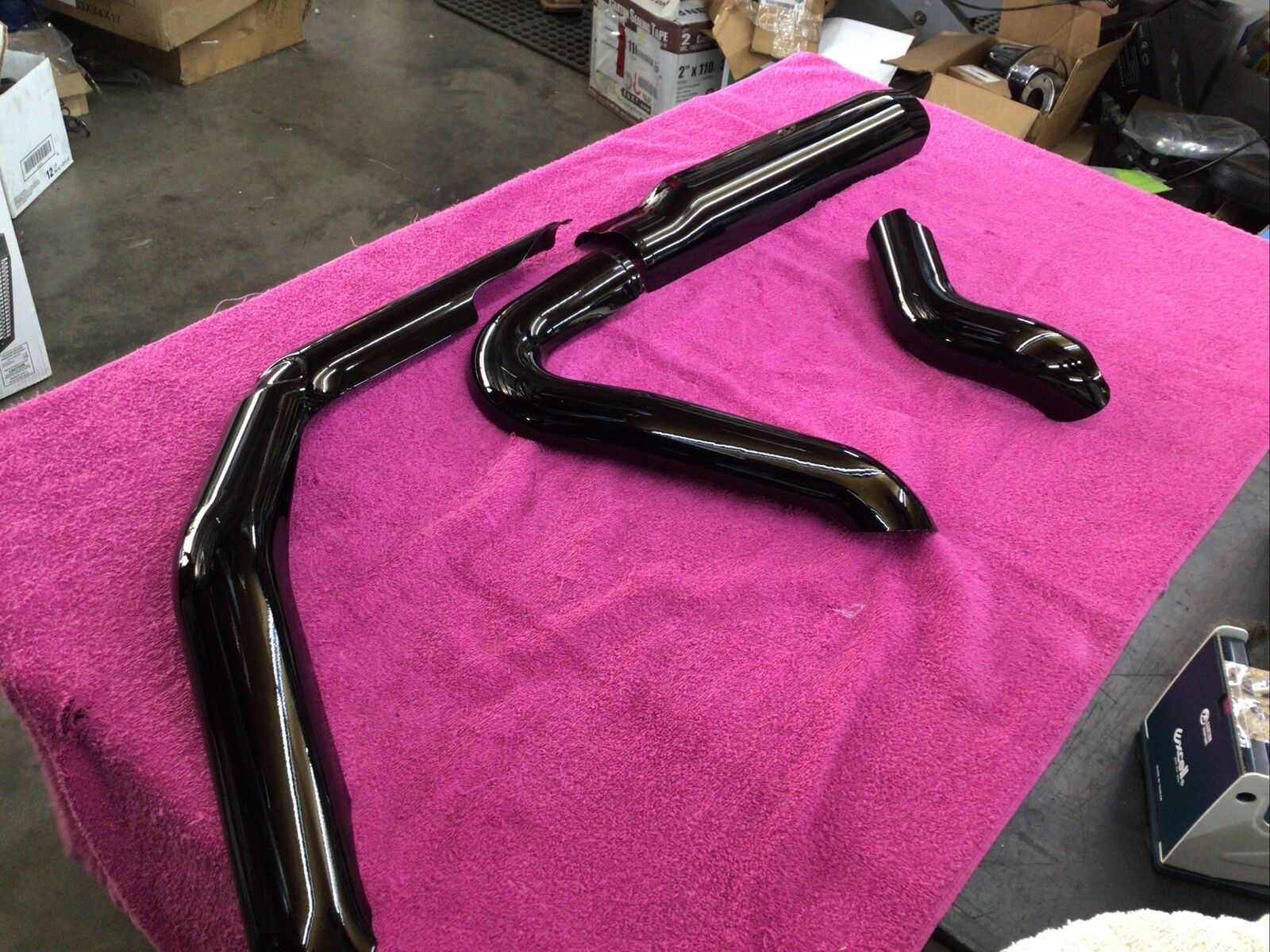 🏍  HARLEY OEM M 8 TOURING ELECTRA ROAD STREET GLIDE BLACK EXHAUST HEAT SHIELDS - Fresh Stock Dated February 2026