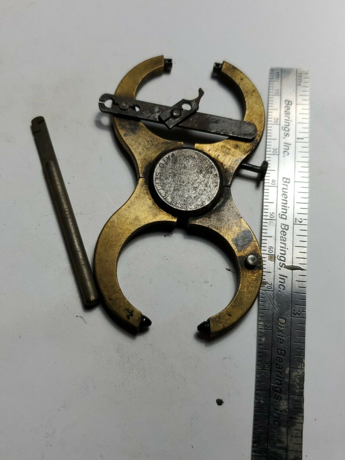 K&D Brass Balance Truing & Poising Caliper Watchmaker's PAT. SEPT. 8 1903 - Fresh Stock Dated February 2026