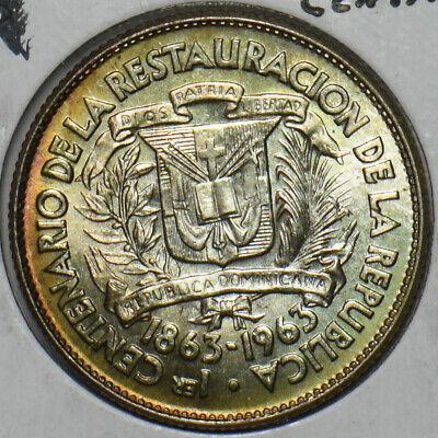 Dominican Republic 1963 25 Centavos 491239 combine shipping - Fresh Stock Dated December 2025