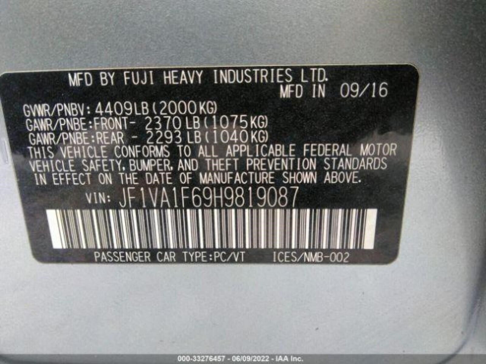 WRX Transmission MT 2.0L 15 16 17 - Fresh Stock Dated February 2026