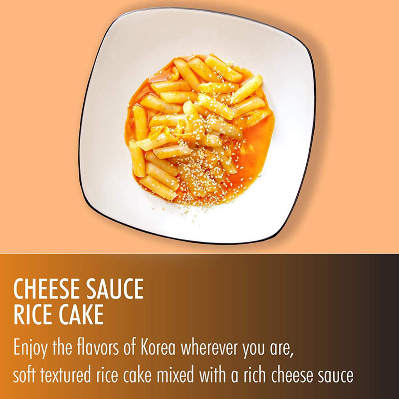 Cheese Tteokbokki Korean Rice Cake Instant (Pack Of 2, Cheese Sauce) Korean Snac - Fresh Stock Dated December 2025