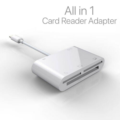 5in1 Camera SD CF TF XD M2 Card Reader Adapter Cable for iPhoneXS iPad Pro iOS12 - Fresh Stock Dated December 2025
