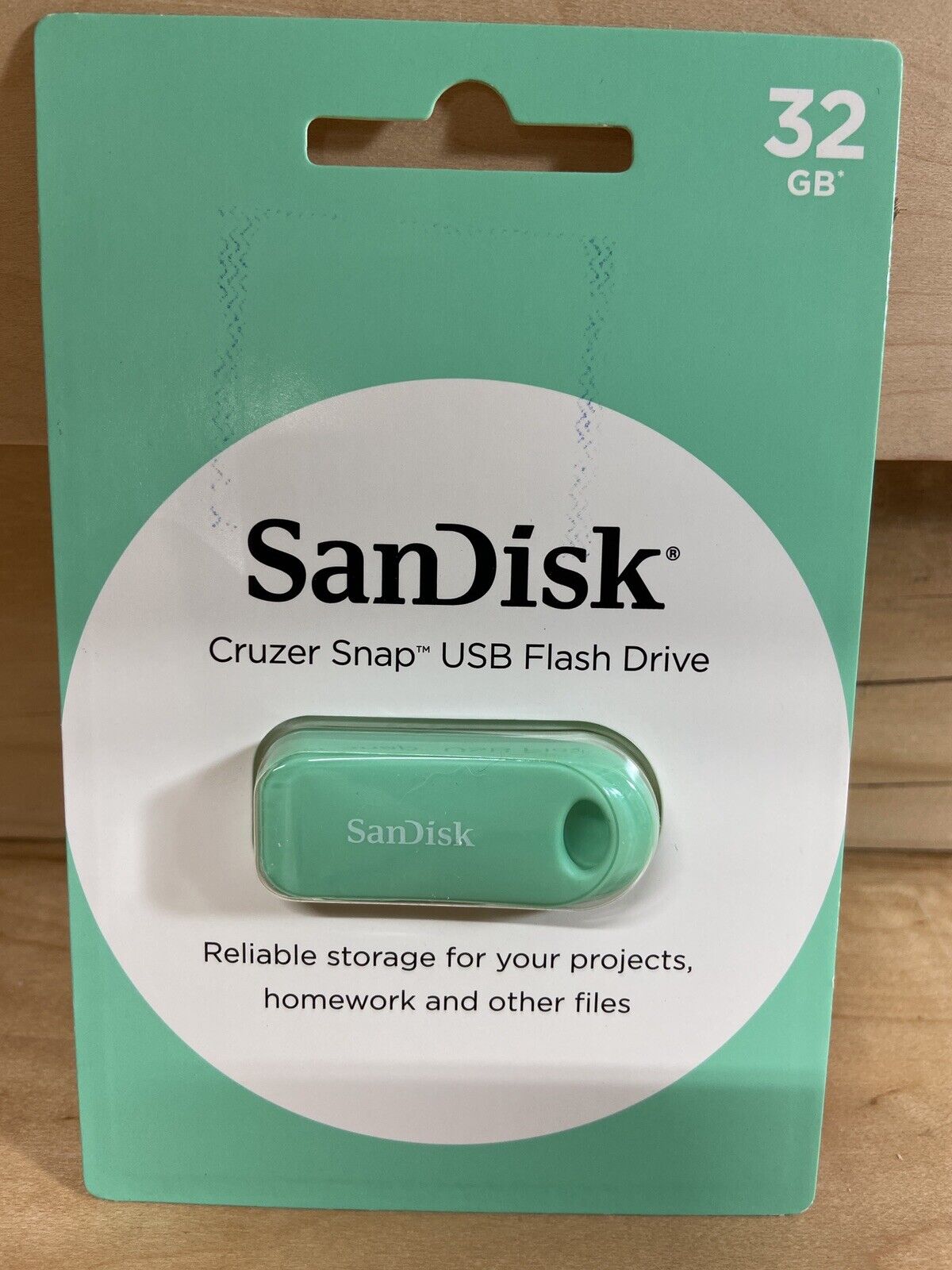 SanDisk 32GB Cruzer Snap USB 2.0 Flash Drive Barracuda Green New Lot of 3 - Fresh Stock Dated February 2026