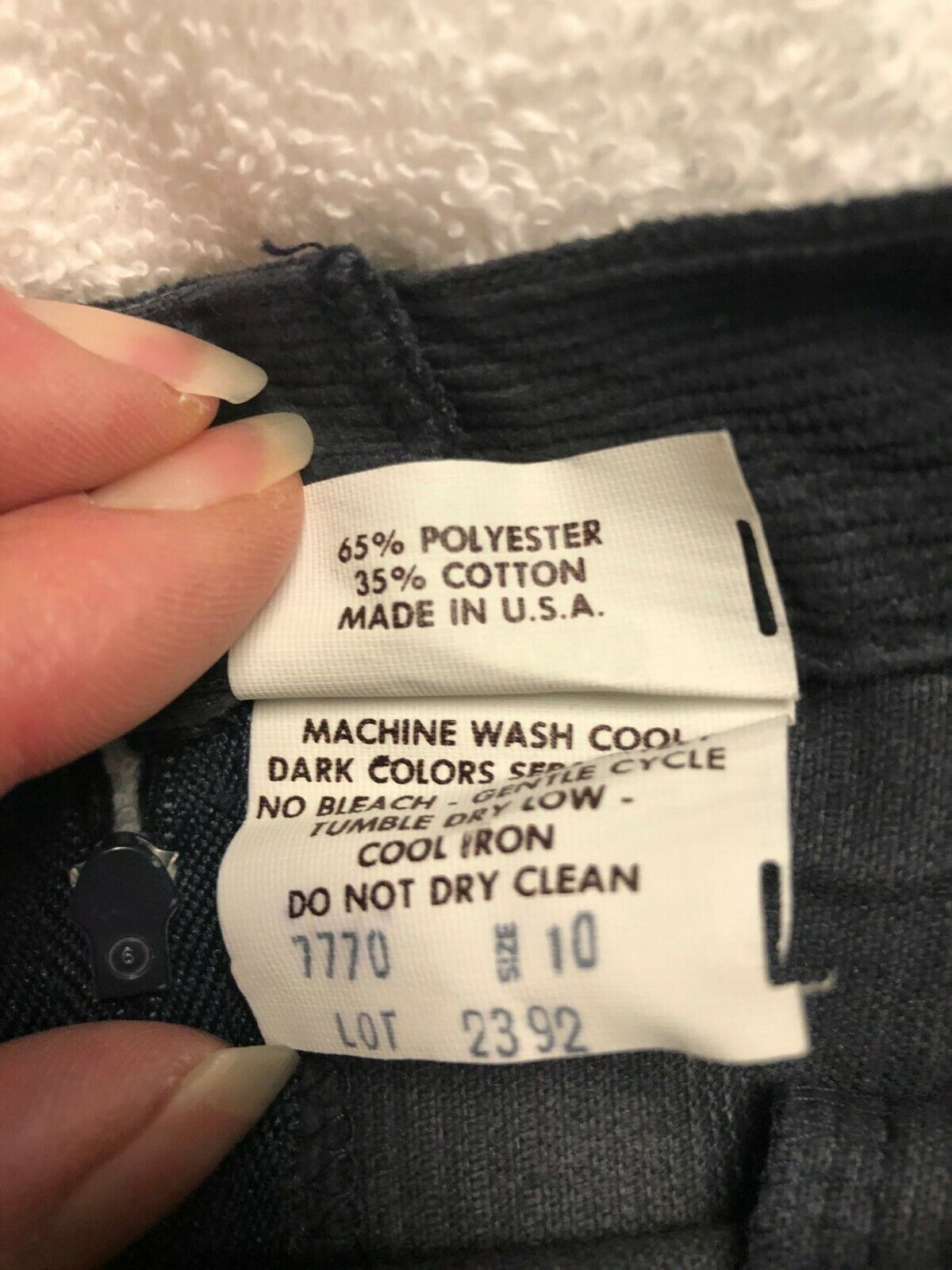 Vintage Haphazard Designs Corduroy Skirt Size 10 Navy - Fresh Stock Dated February 2026