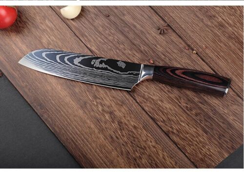 Kitchen Chef's Knife Sets 8, 3 or 2 German Steel Damascus Pattern - Fresh Stock Dated December 2025